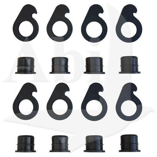 8 Pairs Cap and Lock Set for 9 Lite or 5 Lite Auto Glass Windshield Ra ...